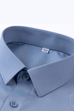 Áo Sơ Mi Nam Xám Ghi Sợi Tre TGSM02